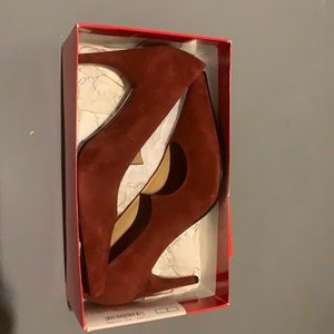 Charles Jourdan Red Suede heels